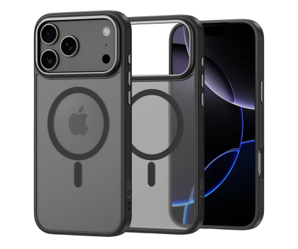 Etui do telefonów TECH-PROTECT Magedge Magsafe do Iphone 17 Pro Matte Black/Gunmetal 5906302330478